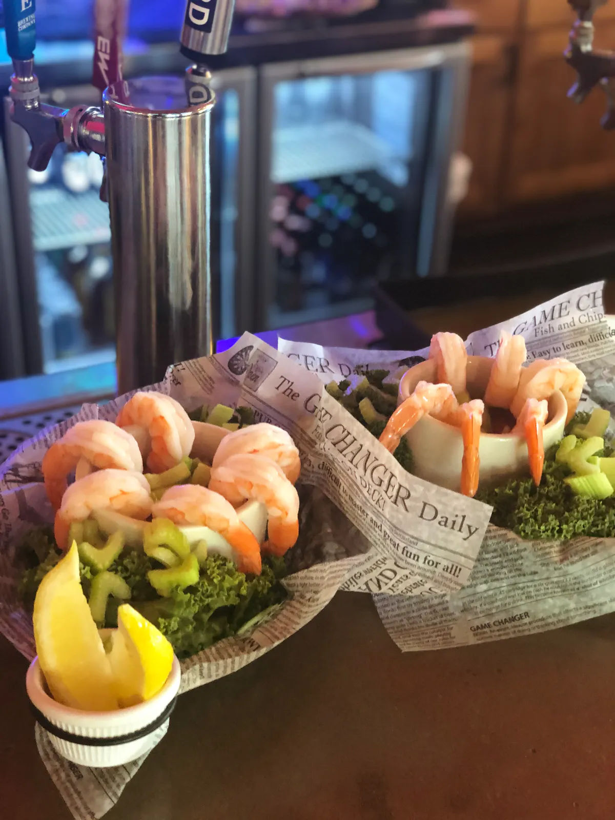 food on a table